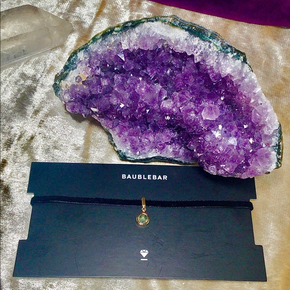 NWT/CARD BaubleBar Clara Velvet Crystal Choker - Picture 5 of 8